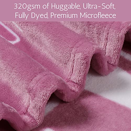  FILO ESTILO Daughter Gifts From Dad, Mom, Daughter Throw Blanket Bedroom Décor For Girls, Birthday Gifts For Daughter, Unique Presents For Daughters 60x50 Inches (Pink)