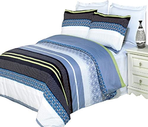  Luxury 3PC Safari King/Cal King Duvet Cover Set 100Percent Cotton 300 Thread Count