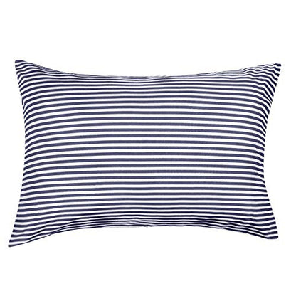  Amazon Basics Kids Easy-Wash Microfiber Bed-in-a-Bag Rugby Stripe Bedding Set - Full/Queen, Red/Navy