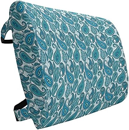  Ambesonne Sugar Skull Lumbar Back Support Pillow, All Saints Day Oriental Mexican Flowers Hearts Vibrant Design Print, High Density Foam For Office Chairs Car Seats, 14" X 13", Hot Pink Purple Green