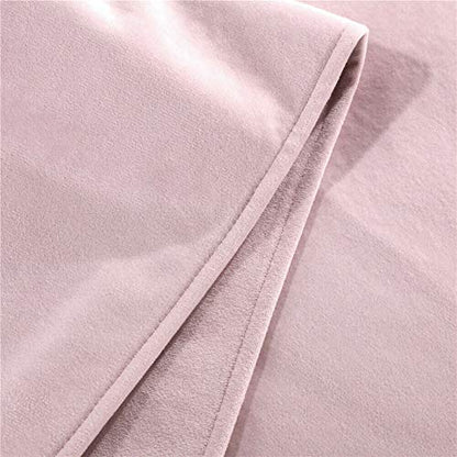  MaiYu-MY Luxury Velvet Solid Bed Runner Scarf Protector Slipcover Bed Decorative Scarf For Bedroom Hotel Wedding Room (Pink,50x260cm For 2.0m Bed)