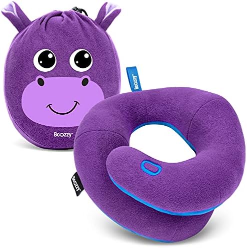  BCOZZY Kids Travel Neck Pillow, Supports The Neck, Head & Chin, Stops The Head From Falling Forward, For Kids Who Fall Asleep In The Car Seat & Plane, For Kids 3-7 Y/O, Navy