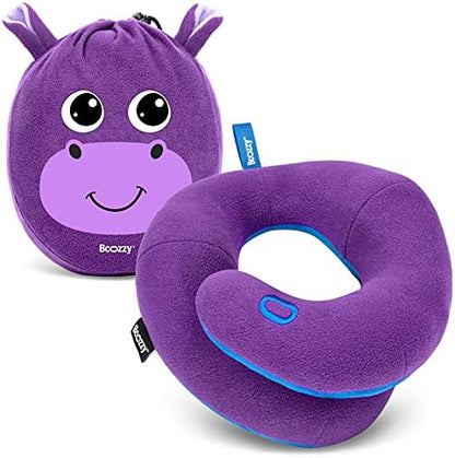  BCOZZY Kids Travel Neck Pillow, Supports The Neck, Head & Chin, Stops The Head From Falling Forward, For Kids Who Fall Asleep In The Car Seat & Plane, For Kids 3-7 Y/O, Navy