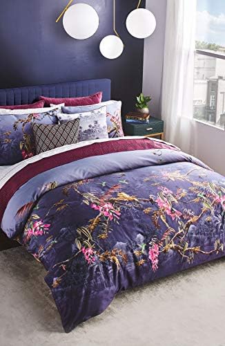 Ted Baker Hibiscus Duvet Set, Twin, Dark Grey