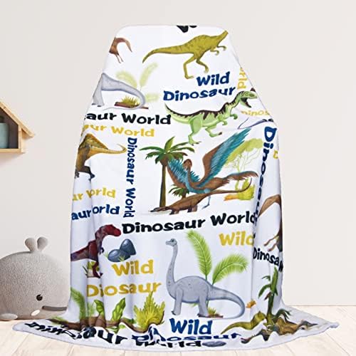  Dinosaur Blanket For Boys Soft Cozy Flannel Warm Kids Dinosaur Throw Blanket Unique Gifts Dinosaur Room Decor Blanket For Teens Kids For Couch Sofa Bed Dino Blanket For Girls Teens 50"x60"