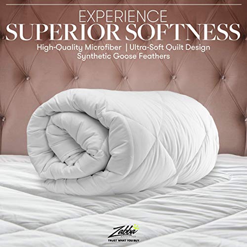  Beckham Luxury Linens Full/Queen Size Comforter - 1600 Series Down Alternative Home Bedding & Duvet Insert - Slate Gray