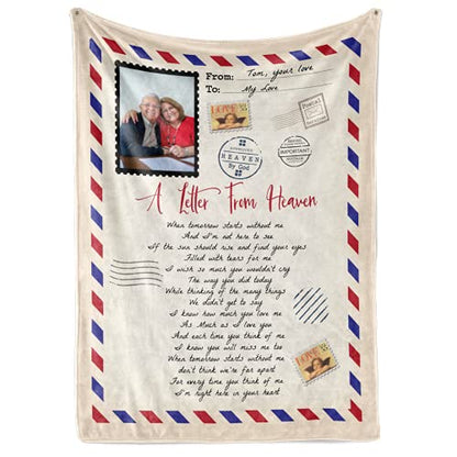  Personalized Memorial Blanket Collection, Custom Keepsake Throw, Sympathy Gift, Remembrance Gift, Memory Gifts (Design 1, 50" X 60" Medium Minky Fleece)…