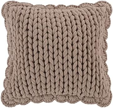  Throw Pillow - Smoky Cobblestone Contemporary Decorative Throw Pillow With Patchwork Pattern - Square
