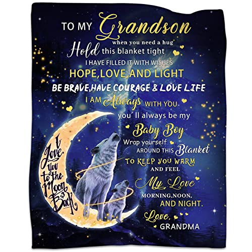  Birthday Gifts For Grandson Blanket From Grandma Summer Quilt Flannel Soft Bed Blanket For Grandson 50X60in
