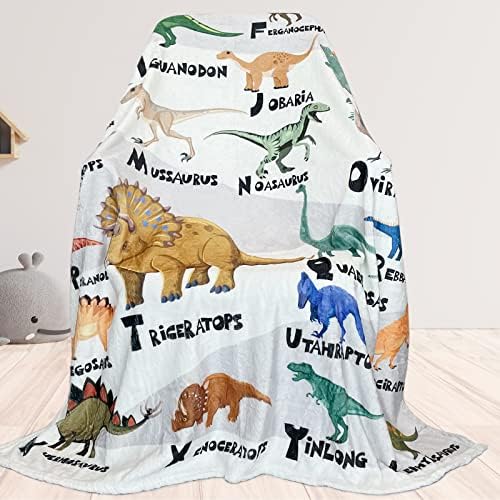  Dinosaur Blanket For Boys Soft Cozy Flannel Warm Kids Dinosaur Throw Blanket Unique Gifts Dinosaur Room Decor Blanket For Teens Kids For Couch Sofa Bed Dino Blanket For Girls Teens 50"x60"