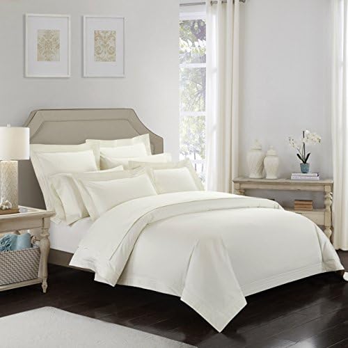  Asabolaj Triomphe Collection 3 Pieces Do Not Include Filling Grey Color King Size Duvet Cover Set 100% Egyptian Cotton Sateen 400 Thread Count Luxury Handcraft(Grey,King)