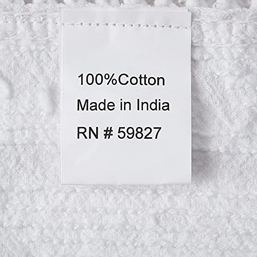  Medallion Chenille Bedspread, Queen, White