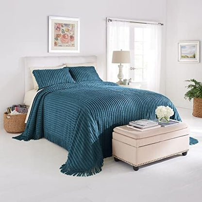  Chenille Bedspread - King, Eggshell