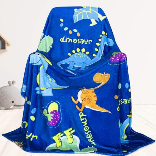  Dinosaur Blanket For Boys Soft Cozy Flannel Warm Kids Dinosaur Throw Blanket Unique Gifts Dinosaur Room Decor Blanket For Teens Kids For Couch Sofa Bed Dino Blanket For Girls Teens 50"x60"