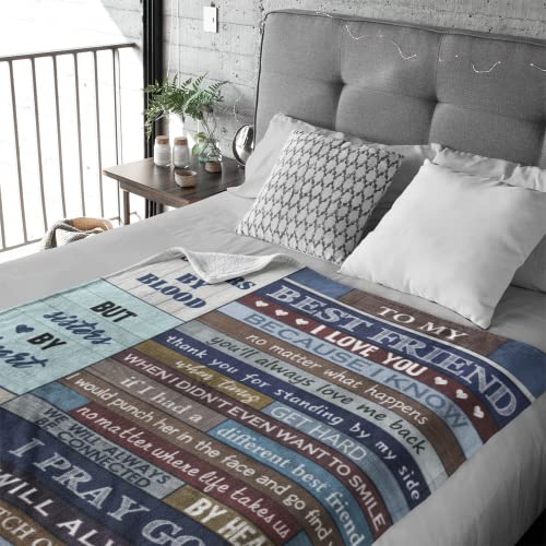  Gifts For Best Friends Women Blanket 60"x50", Friendship Gifts For Women Friends, Gifts For Friends Female, Birthday Gifts For Women Friendship,Best Friend Birthday Gift For Sister Mothers Day