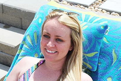  Beach And Pool Pillow | Super Soft, Ultra Comfy, And Colorful Cabana Pillow Shop | 10” X 14” Inches With Removable Insert