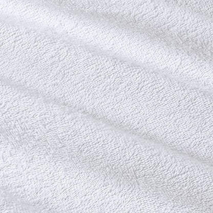  Premium Waterproof Terry Mattress Protector Twin 200 GSM, Mattress Cover, Breathable, Fitted Style With Stretchable Pockets (White)
