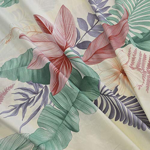  King Duvet Cover Set, 3pc Cotton Duvet Cover King Size 620 Thread Count, Soft King Cotton Duvet Cover, Colourful King Duvet Cover, Tropical Duvet Cover King Size, Wild Bloom