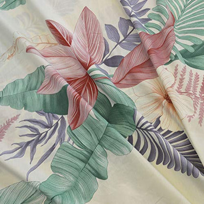  King Duvet Cover Set, 3pc Cotton Duvet Cover King Size 620 Thread Count, Soft King Cotton Duvet Cover, Colourful King Duvet Cover, Tropical Duvet Cover King Size, Wild Bloom