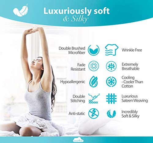  Deep Pocket Queen Sheets - 6 PCS Set - Up To 15 Inches - 2500 Supreme Collection - Superior Softness - Hotel Luxury Sheets & Pillowcases Set - Wrinkle And Fade Resistant (Queen, Gray)