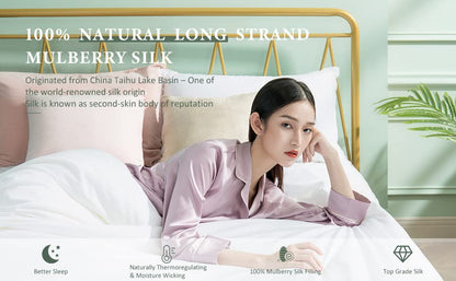  Silk Comforter For Summer With Cotton Shell, Silk Filled Comforter,Silk Quilt, Silk Duvet -Ultra Soft, Light Weighted-100% Top Grade Mulberry Silk, King Size, White