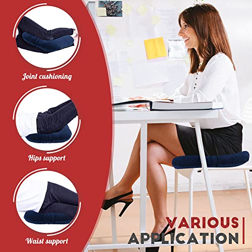  Vinban Stuffed Donut Pillow Seat Cushion | For Tailbone And Coccyx Pain, Hemorrhoids, Bed Sores, Pregnancy, Prostate, Surgery Recovery, Sitting Pressure Relief, For Home, Office And Car (Dark Blue)