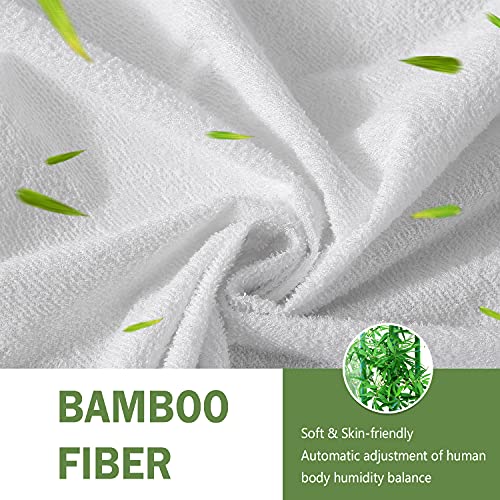  Amazon Brand – Pinzon Premium Mattress Protector Bamboo Viscose Waterproof Breathable Fit Up To 18" - Full XL