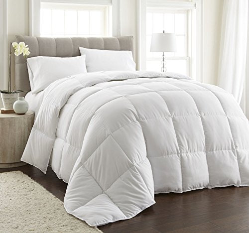  Chezmoi Collection Light Warmth White Down Alternative Comforter Duvet Insert, Oversized Queen Size