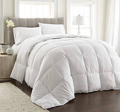  Chezmoi Collection Light Warmth White Down Alternative Comforter Duvet Insert, Oversized Queen Size