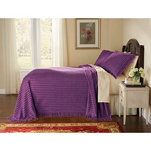  Chenille Bedspread - King, Eggshell