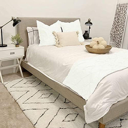  3 Piece Pinch Pleated Bed Runner Set Decorative Bed Scarf 100% Egyptian Cotton 400 Thread Cotton Hotel Class Bedding (1 Bed Runner, 2 Pillow Shams) (Dark Grey, Twin)
