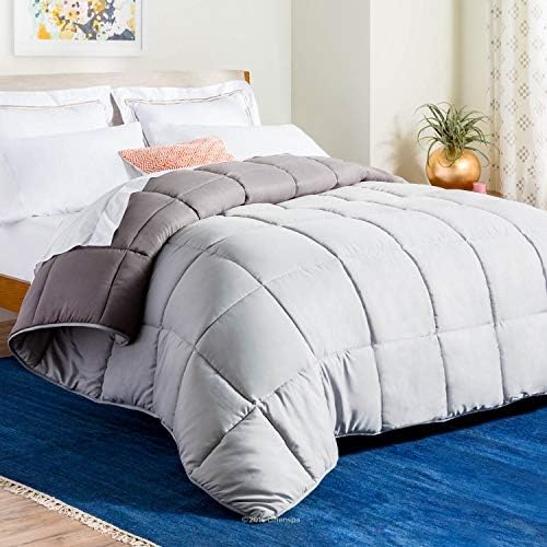  Comforter Duvet Insert Full White Down Alternative All Season Microfiber-Full Size - Box Stitched