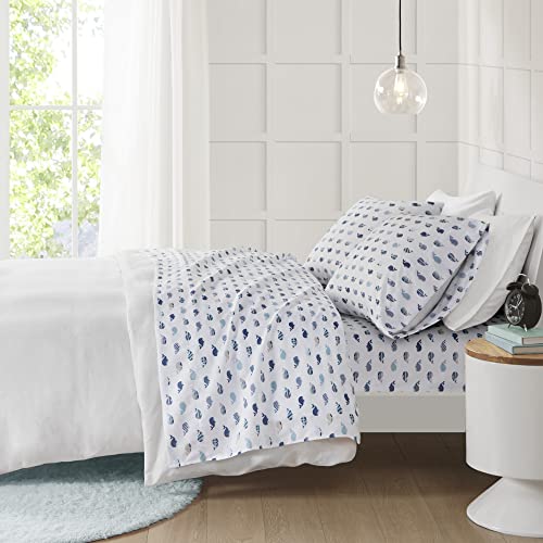  Printed Sheets, Twin, Blue