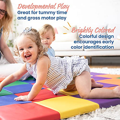  SoftZone Patchwork Activity Mat, Folding Playmat, Assorted