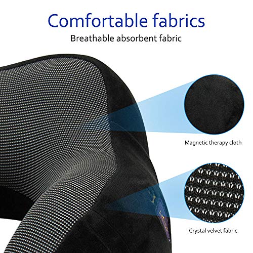  ForComfortLife Neck Pillows For Traveling - Ideal Travel Neck Pillows With Memory Foam And Neck Rest Pillow Travel Kit - Machine Washable Velour Cover