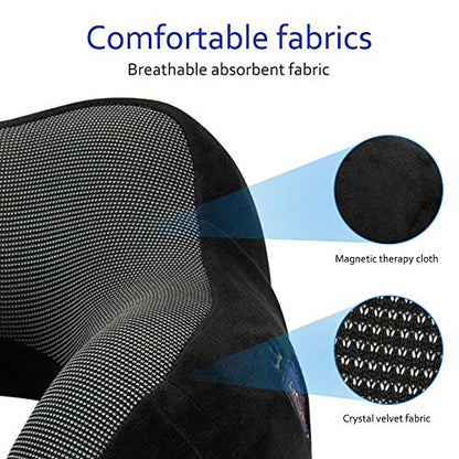  ForComfortLife Neck Pillows For Traveling - Ideal Travel Neck Pillows With Memory Foam And Neck Rest Pillow Travel Kit - Machine Washable Velour Cover