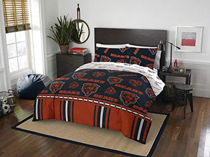  Northwest The Company Officially Licensed NFL Denver Broncos Queen Bed In A Bag Set, 86" X 86"