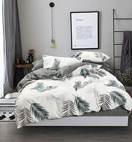  Swanson Beddings Leafy Vines 3-Piece 100% Cotton Bedding Set: Duvet Cover And Two Pillow Shams (Queen)