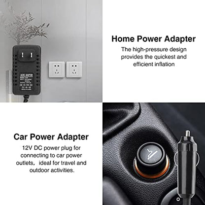  Electric Air Pump, Air Pump For Inflatables Air Mattress Couch Pool Floats，Inflatables Boat Raft Toys, AC/DC Pump
