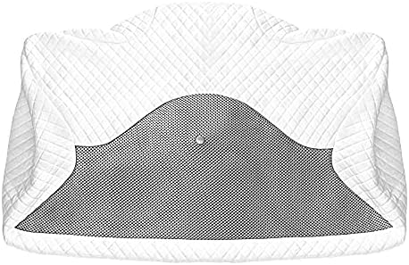  HOMCA Pillowcase For Memory Foam Cervical Pillow, Hypoallergenic Contour Pillow Case, 1Pack, Grey (Suitable For Pillow Model: PL01)