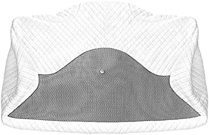  HOMCA Pillowcase For Memory Foam Cervical Pillow, Hypoallergenic Contour Pillow Case, 1Pack, Grey (Suitable For Pillow Model: PL01)