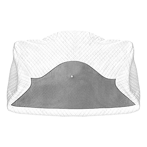  HOMCA Pillowcase For Memory Foam Cervical Pillow, Hypoallergenic Contour Pillow Case, 1Pack, Grey (Suitable For Pillow Model: PL01)