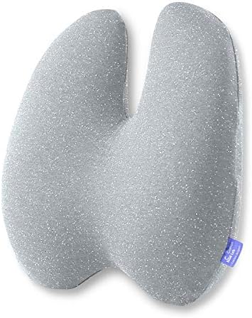  Cushion Lab Extra Dense Lumbar Pillow - Patented Ergonomic Multi-Region Firm Back Support For Lower Back Pain Relief - Lumbar Support Cushion W/Strap For Office Chair, Car, Sofa, Plane - Black