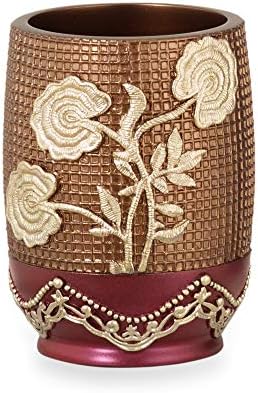  Ombre Rose Design Tooth Brush Holder, Blue