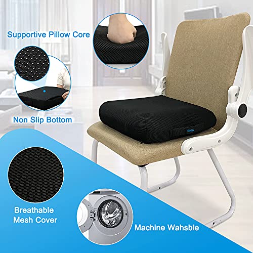  Donut Pillow Hemorrhoid Tailbone Cushion Doughnut Postpartum Pillow Sitting Donut Bed Sore Butt Pillows Prostate After Surgery Recovery Medical Ear Head Pressure Relief Cushions Chair Seat (Large)