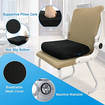  Donut Pillow Hemorrhoid Tailbone Cushion Doughnut Postpartum Pillow Sitting Donut Bed Sore Butt Pillows Prostate After Surgery Recovery Medical Ear Head Pressure Relief Cushions Chair Seat (Large)