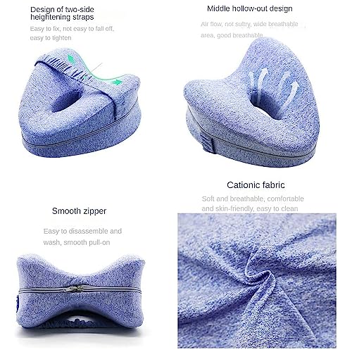  KCRPM SmoothSpine Alignment Pillow - Relieve Hip Pain & Sciatica (1pcs Navy Blue)