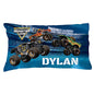  Personalized Planet Monster Jam Arena Madness Custom 20” X 31” Blue Pillowcase, Standard/Queen
