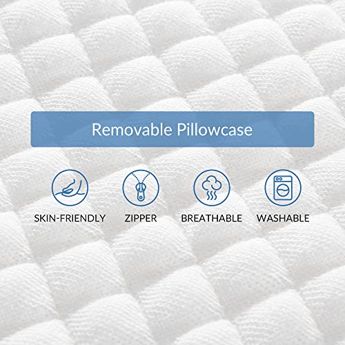  AM AEROMAX 2.75 Inches King Size Hyper Slim Memory Foam Pillow For Stomach And Back Sleepers - Thin, Flat Design For Cervical Neck Alignment And Deeper Sleep.