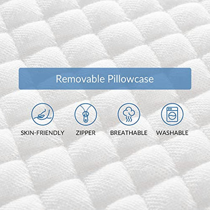  AM AEROMAX 2.75 Inches King Size Hyper Slim Memory Foam Pillow For Stomach And Back Sleepers - Thin, Flat Design For Cervical Neck Alignment And Deeper Sleep.